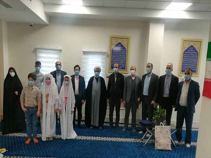 نمازخانه (ساختمان جدید) اداره کل بیمه سلامت استان کرمانشاه افتتاح شد