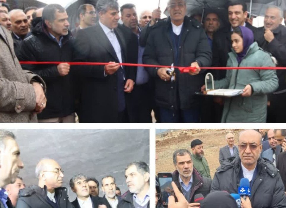 افتتاح نیروگاه خورشیدی ۱٫۵ مگاواتی در سمنگان صحنه از توابع استان کرمانشاه 