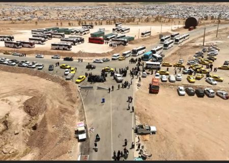جابجایی ۲۶ هزار زائر اربعین حسینی از مرز خسروی با ناوگان حمل‌ و نقل عمومی