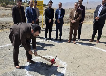 کلنگ زنی ساختمان جدید پزشکی قانونی درشهرستان سنقر