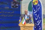 آیین بهره برداری افتتاح اولین نیروگاه خورشیدی ۶ مگاواتی روی زمین پست‌های انتقال در بیستون کرمانشاه