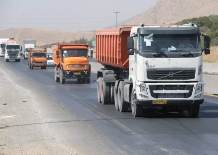جابه‌جایی بیش از یک میلیون و ۱۶۸ هزار تن کالا از استان کرمانشاه