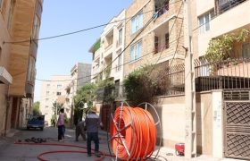ظرفیت اتصال ۱۱۰۰ مشترک به فیبر نوری در «فرهنگیان فاز ۱» کرمانشاه ایجاد شد