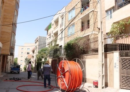 ظرفیت اتصال ۱۱۰۰ مشترک به فیبر نوری در «فرهنگیان فاز ۱» کرمانشاه ایجاد شد